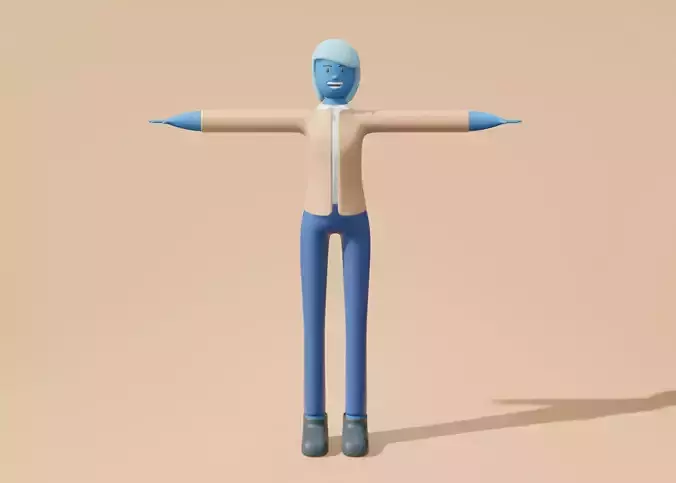 Man in minimal design
