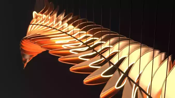 Parametric chandelier