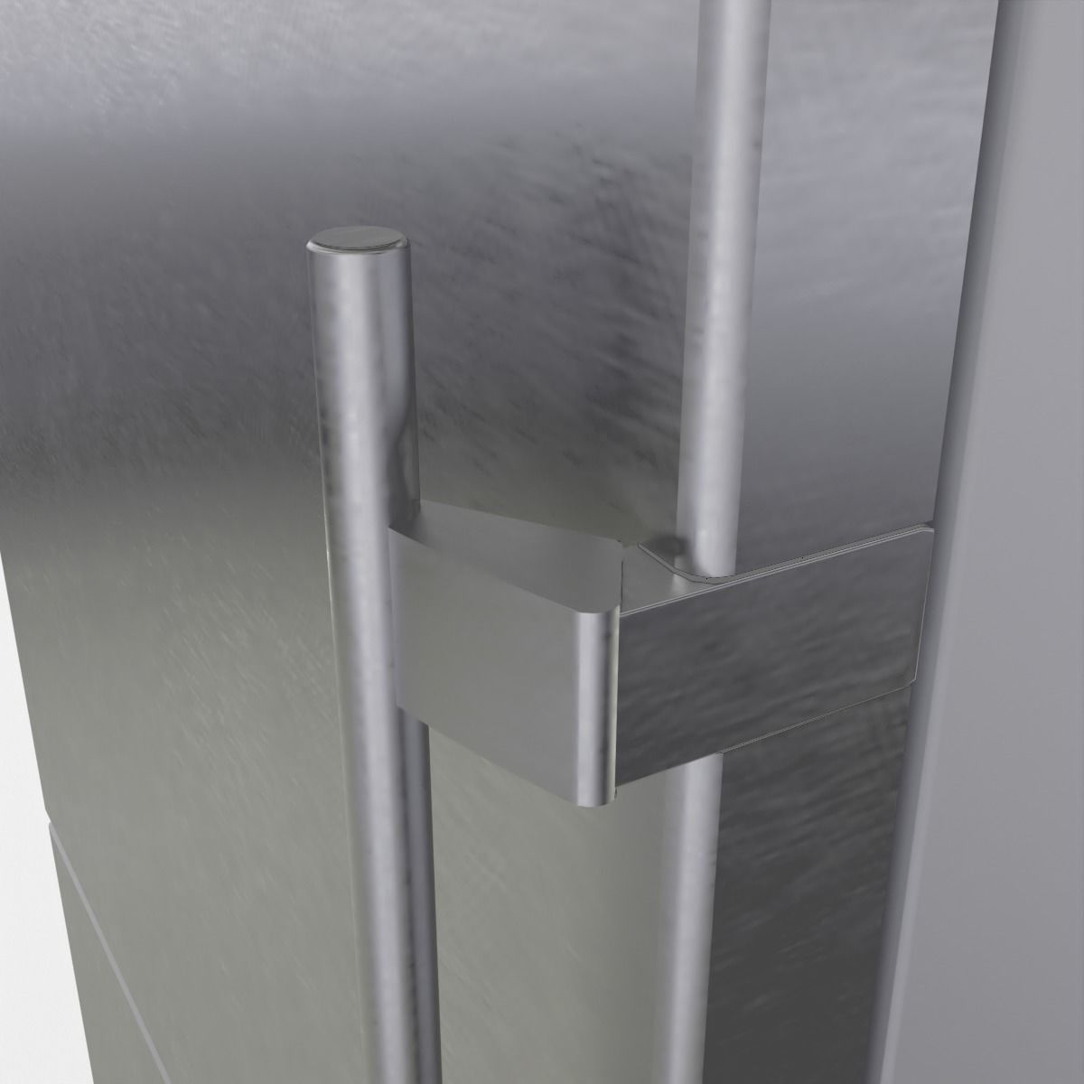 Fridge-freezer refrigerator 3D model_3