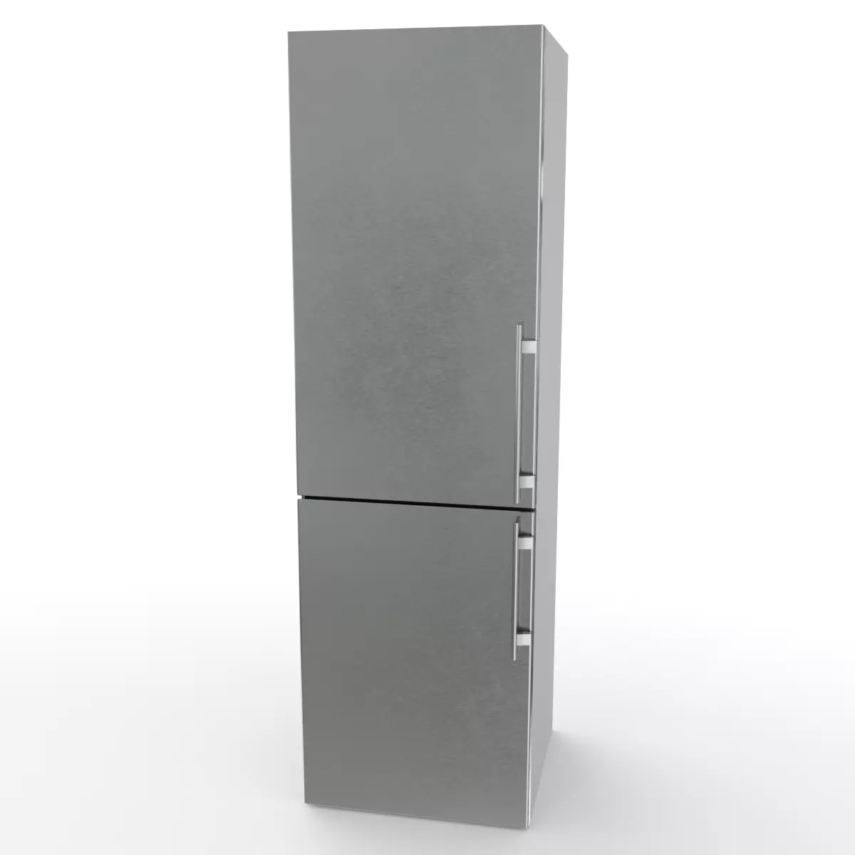 Fridge-freezer refrigerator 3D model_0