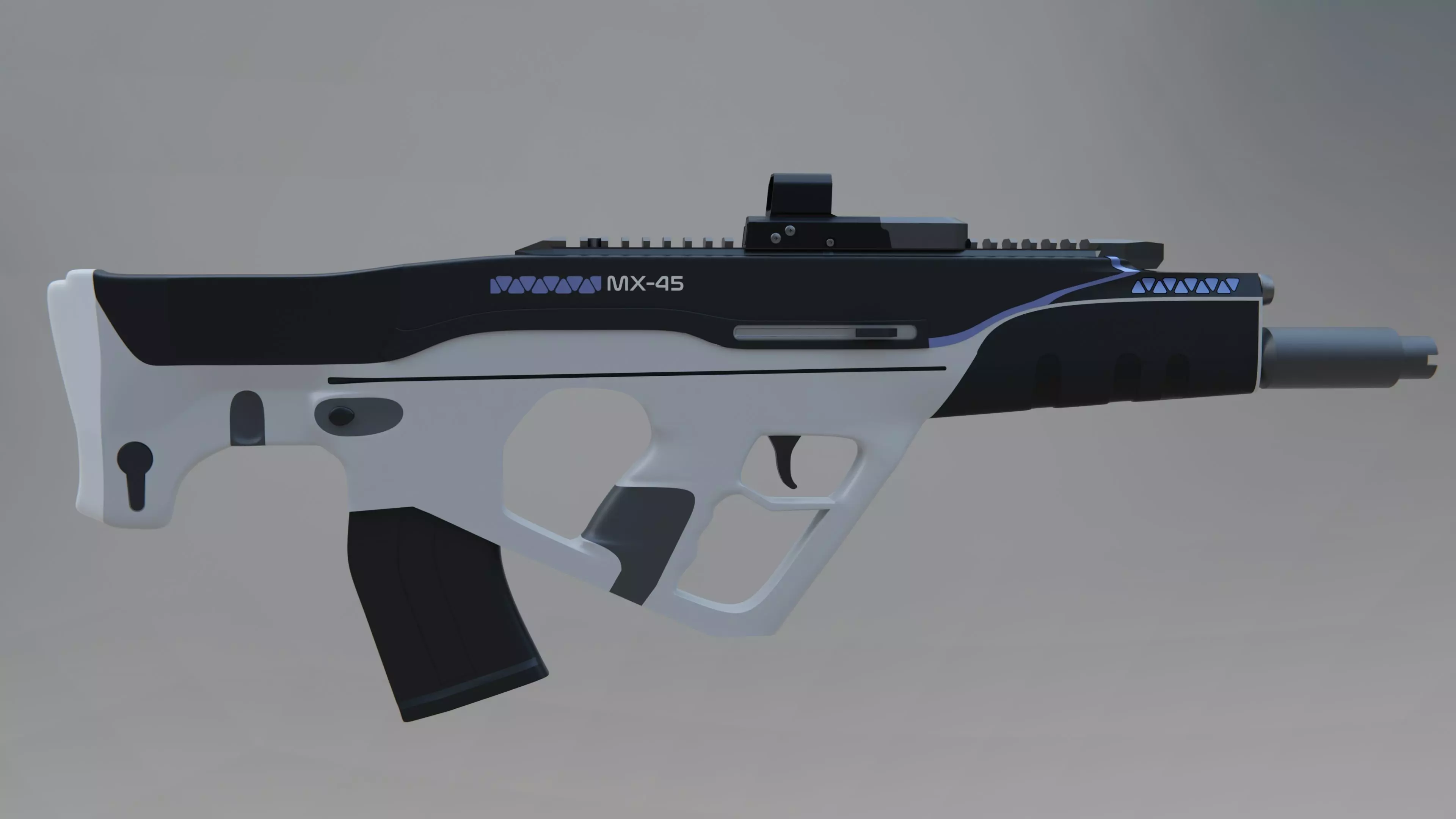 Millikan-45 Bullpup Rifle 3D model