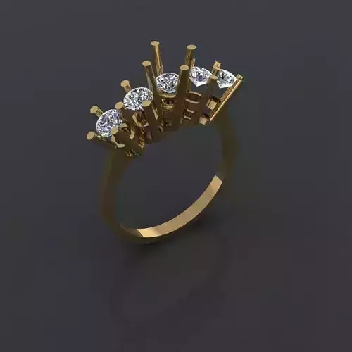 GC GOLD Y285- Diamond gold Ring 