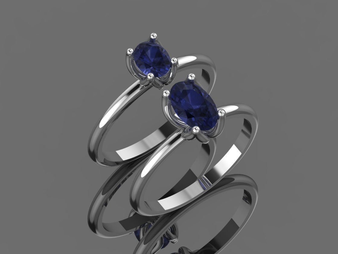 GC GOLD Y286- Diamond gold Ring 3D print model_7