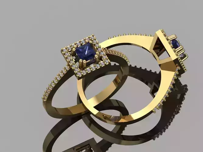 GC GOLD Y288- Diamond gold Ring 