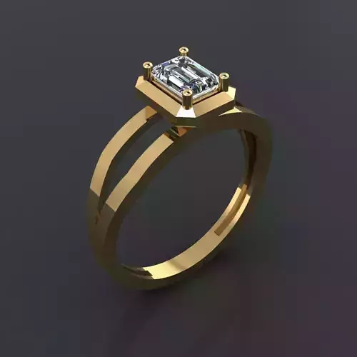 GC GOLD Y289- Diamond gold Ring 