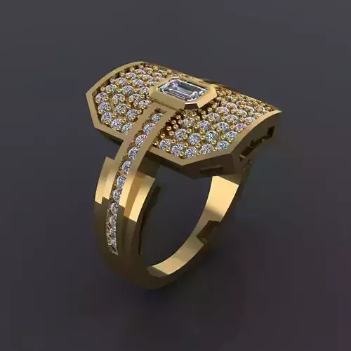 GC GOLD Y291- Diamond gold Ring