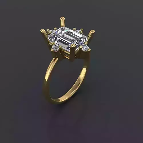 GC GOLD Y292- Diamond gold Ring 