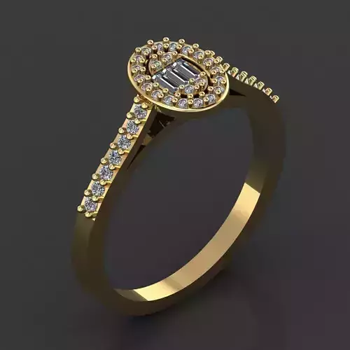 GC GOLD Y297- Diamond gold Ring 