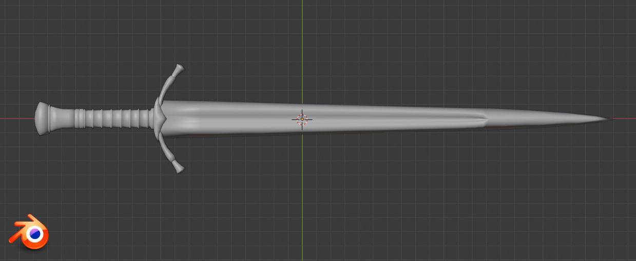 Boromirs sword from LOTR series Low-poly 3D model_4