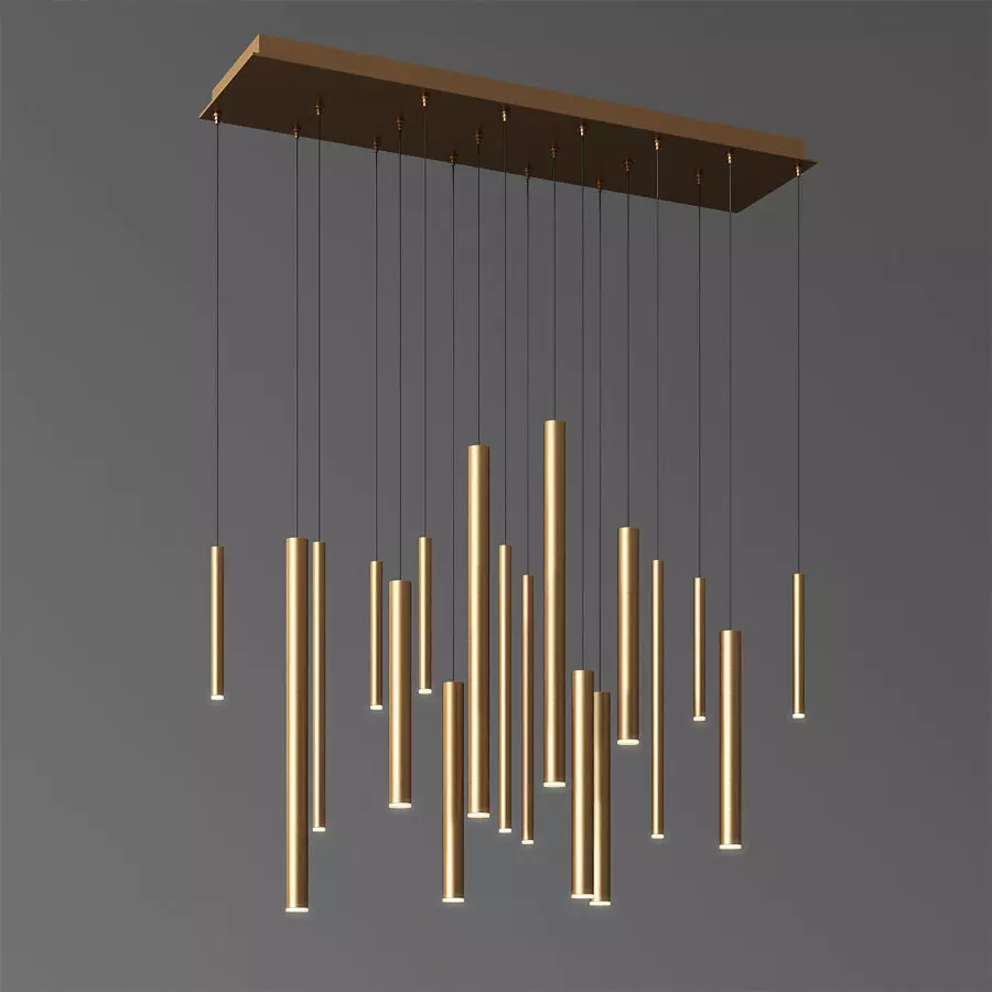 Eurofase Lighting 18 LED Linear Chandelier 3D model_0