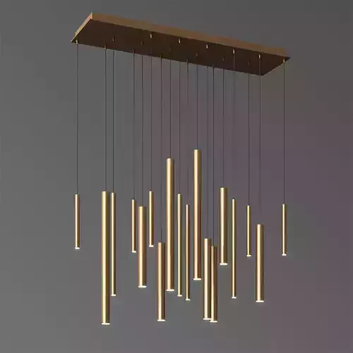 Eurofase Lighting 18 LED Linear Chandelier 3D model