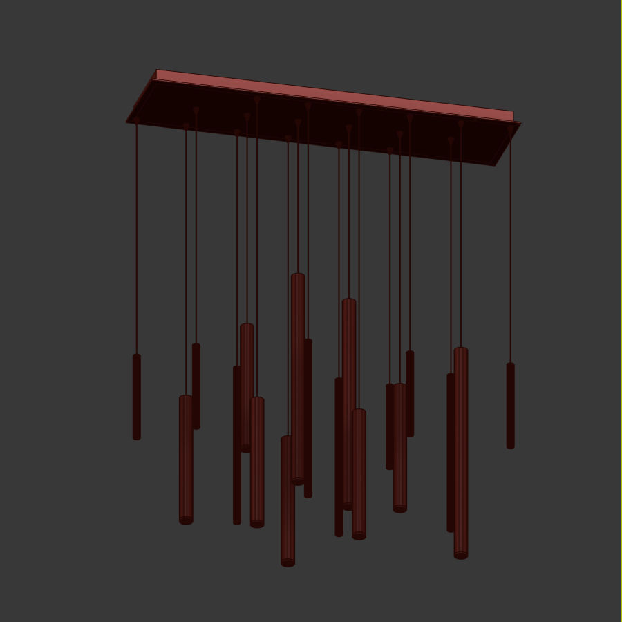 Eurofase Lighting 18 LED Linear Chandelier 3D model_4