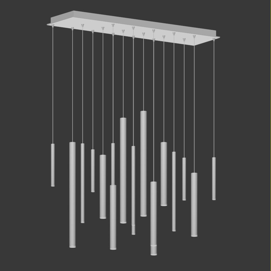 Eurofase Lighting 18 LED Linear Chandelier 3D model_1