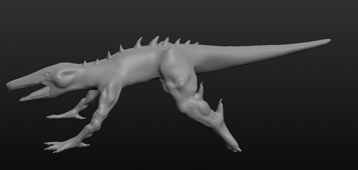 Fantasy Lizard 3D model_5