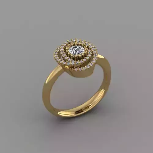 GC GOLD Y298- Diamond gold Ring