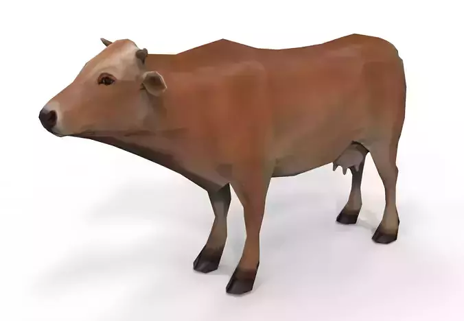 3D cow Low-poly 3D model