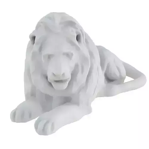 Park Lion Sculpture 3D model
