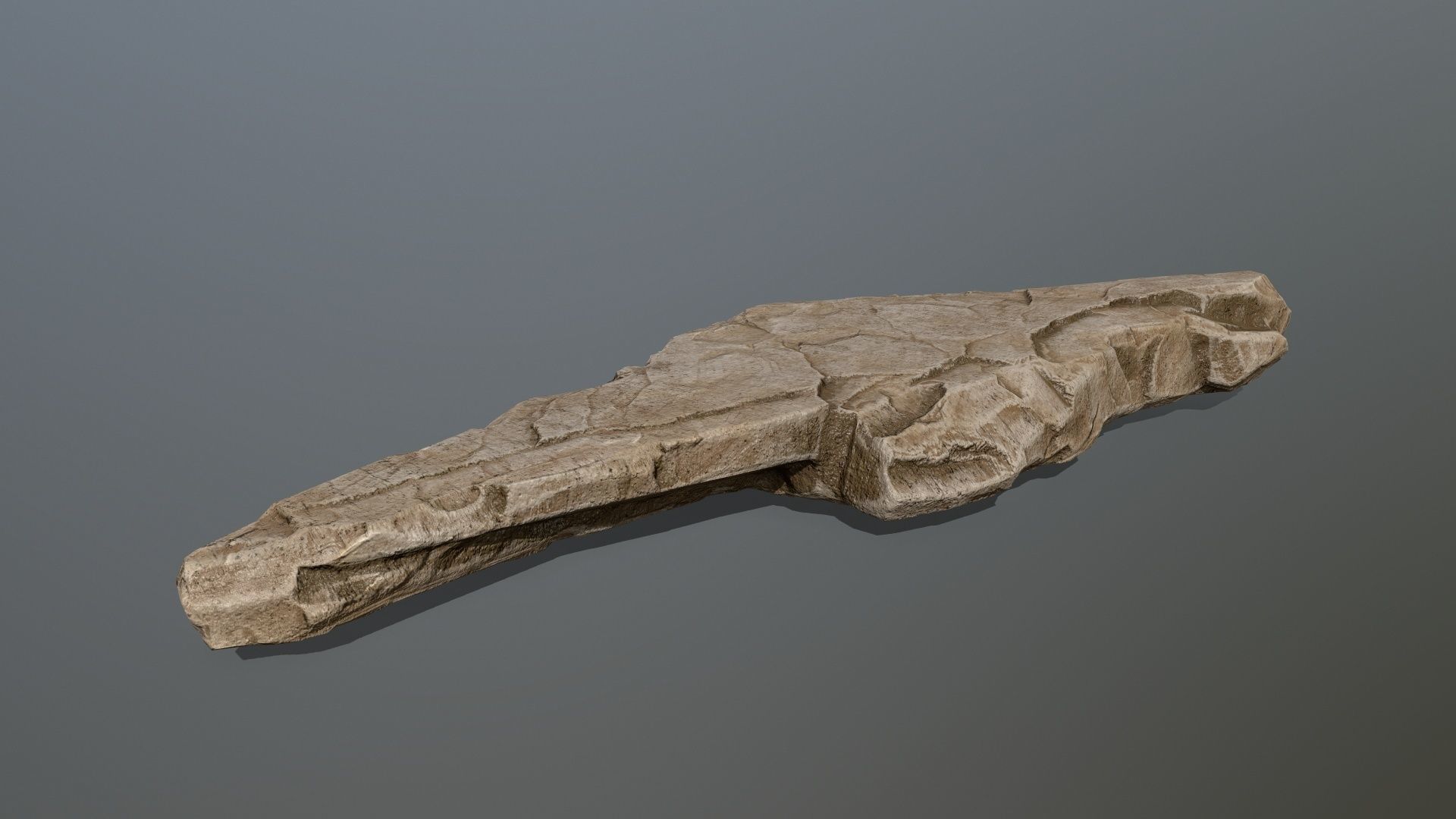 desert rocks Low-poly 3D model_6