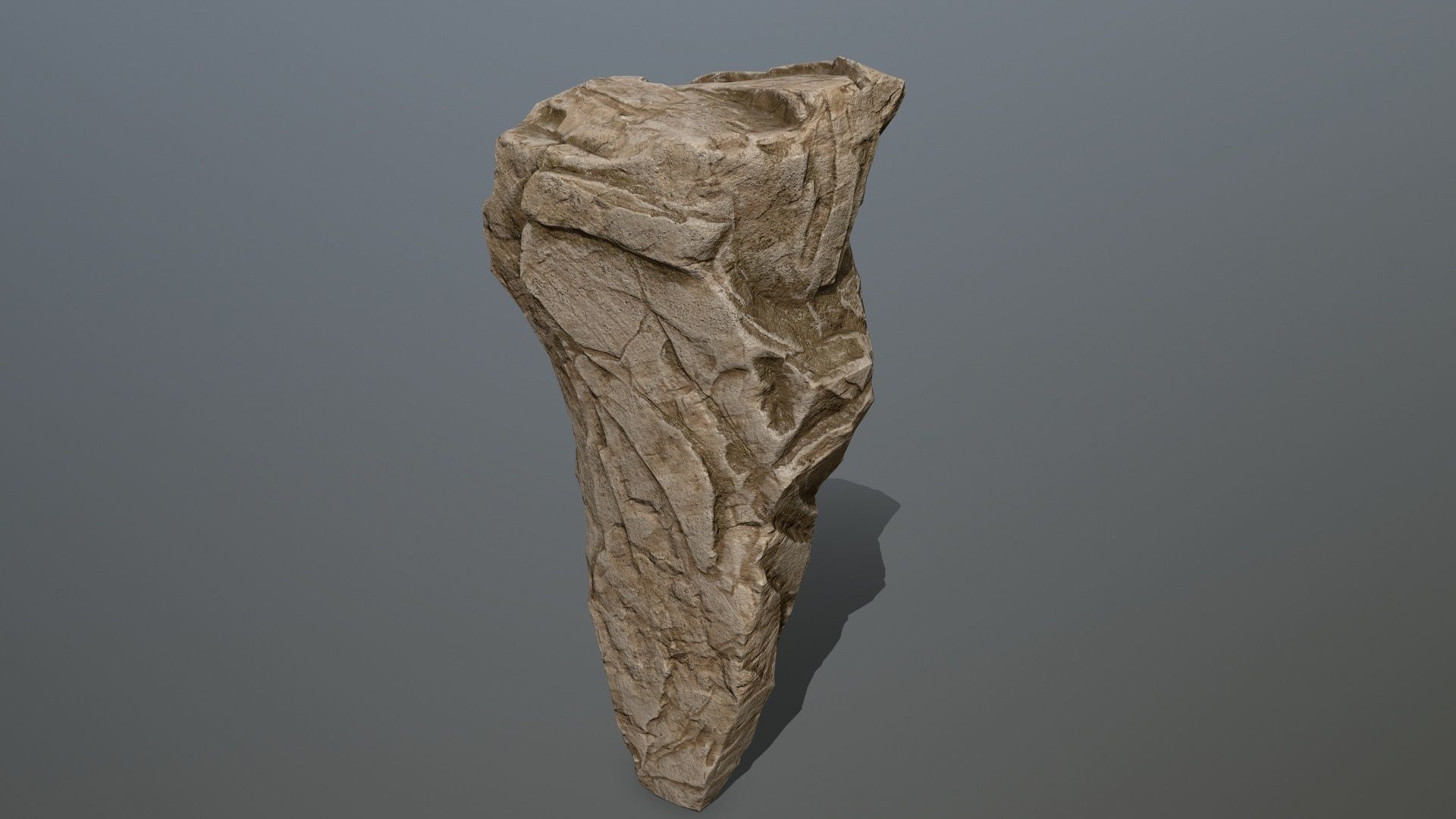 desert rocks Low-poly 3D model_3