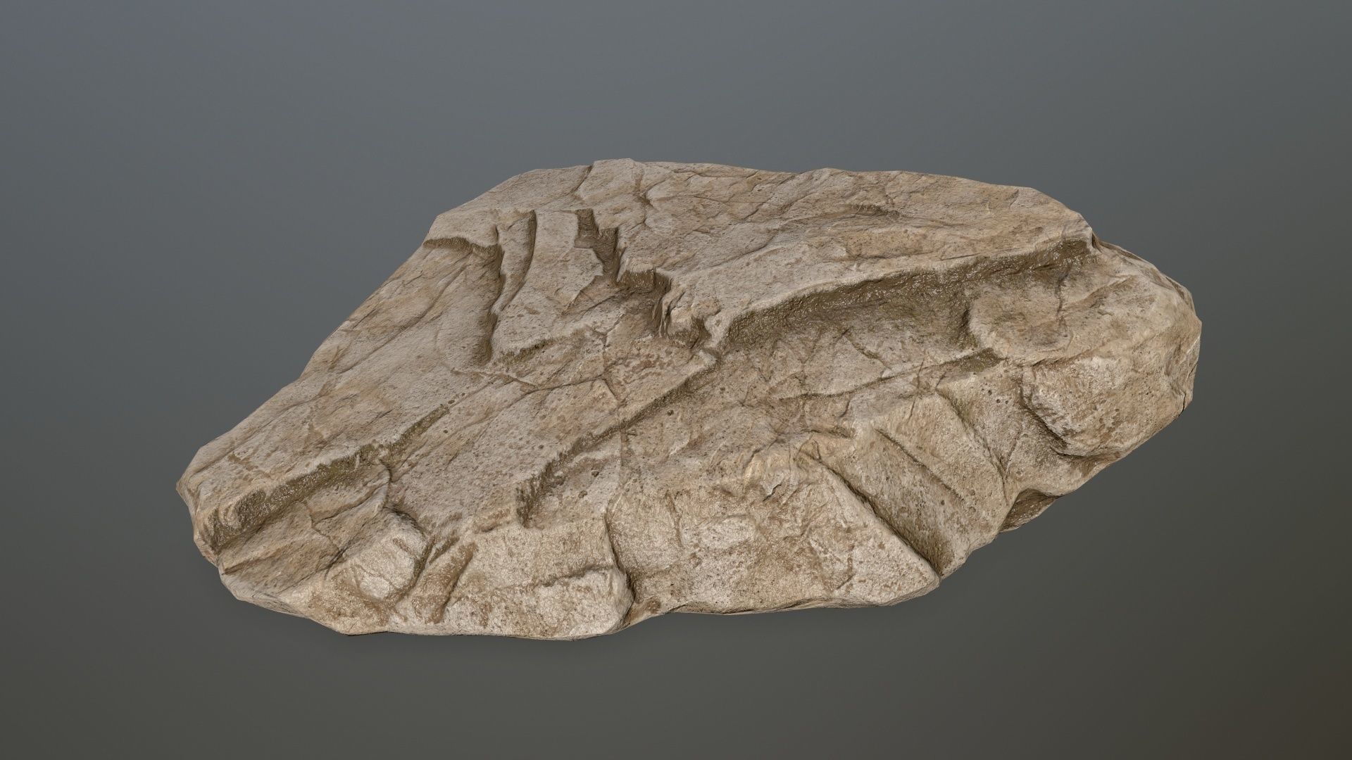 desert rocks Low-poly 3D model_8