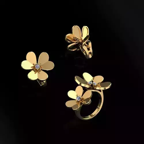 Ring and Earrings  134