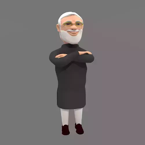 Narendra Modi 3D Character
