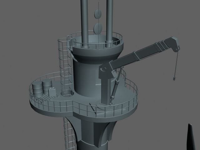 Tidal Generator 3D model_4