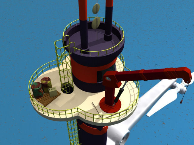 Tidal Generator 3D model_2