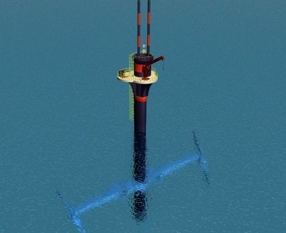 Tidal Generator 3D model_1