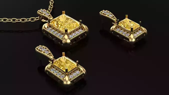 set of diamond jewelry