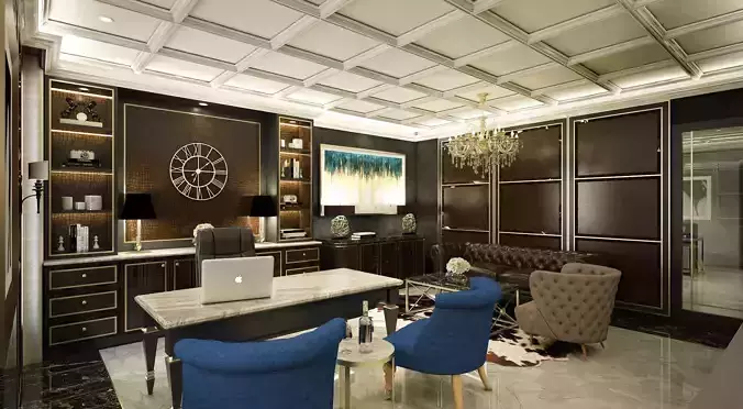 Masculine Office 3D model