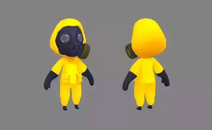 Cartoon Chemical protective member