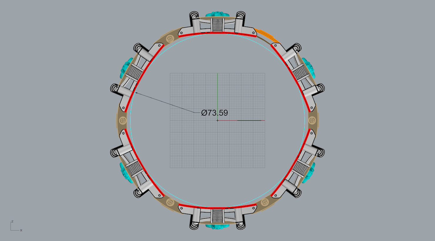 BRACELET BULL   SYMBOL  2021     N - 123 3D print model_11