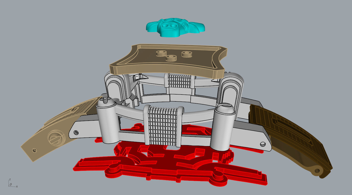 BRACELET BULL   SYMBOL  2021     N - 123 3D print model_17