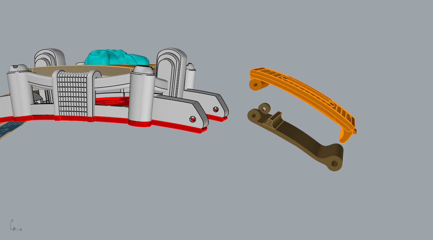 BRACELET BULL   SYMBOL  2021     N - 123 3D print model_16