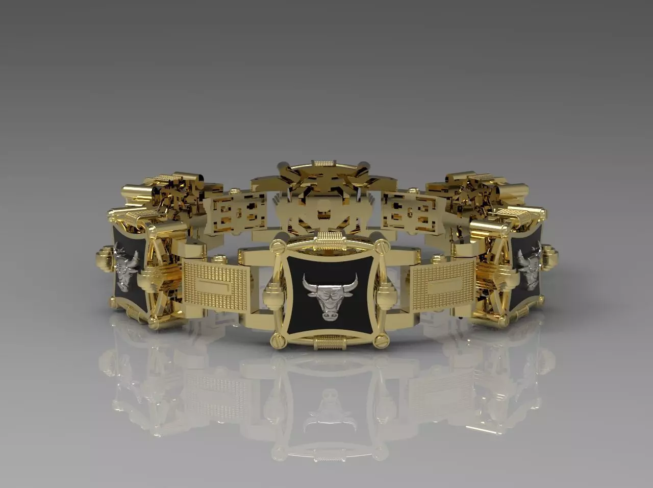 BRACELET BULL   SYMBOL  2021     N - 123 3D print model_0