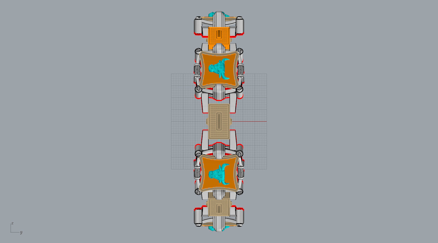 BRACELET BULL   SYMBOL  2021     N - 123 3D print model_12