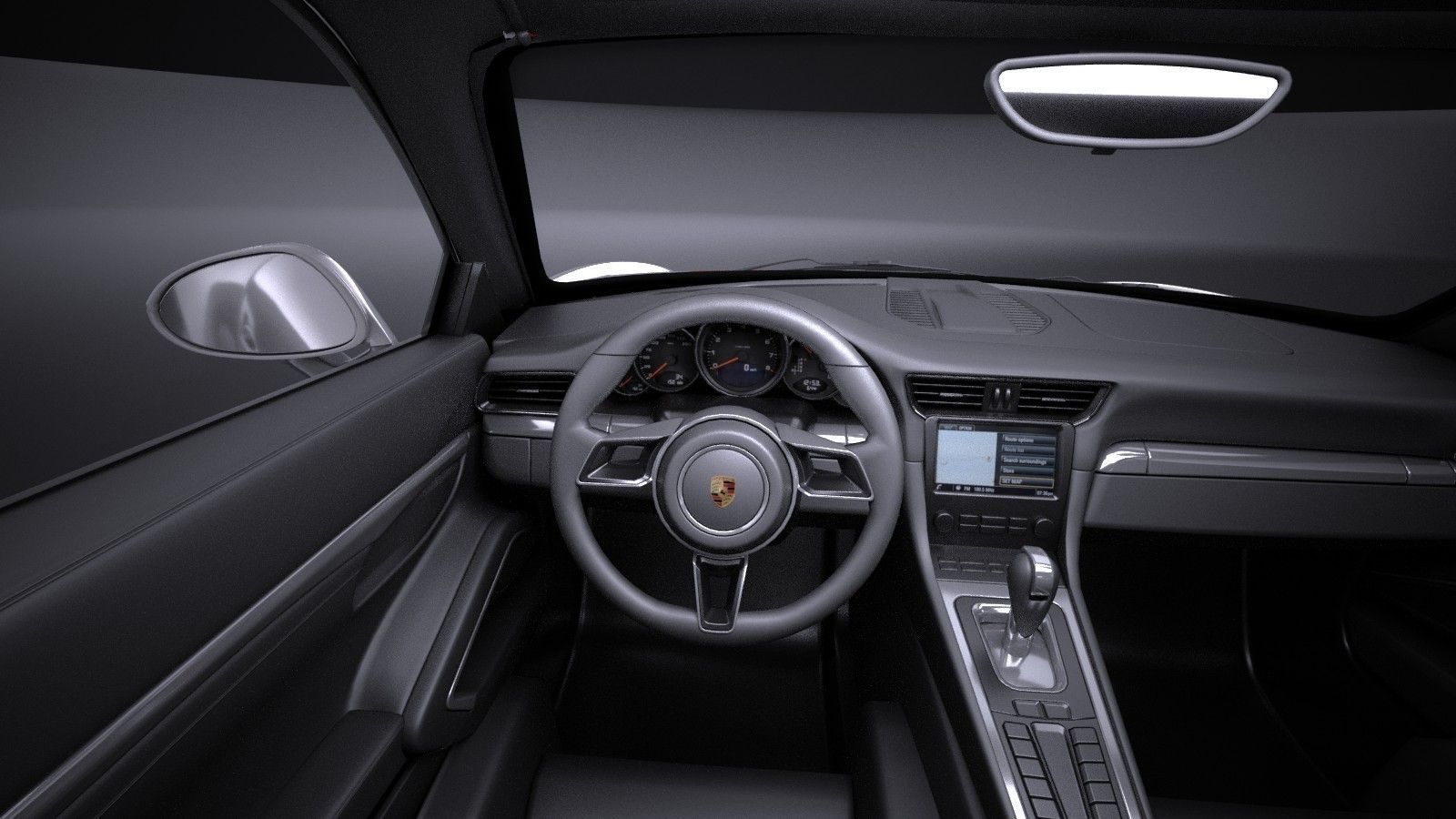 Porsche 911 R 2017 3D model_13