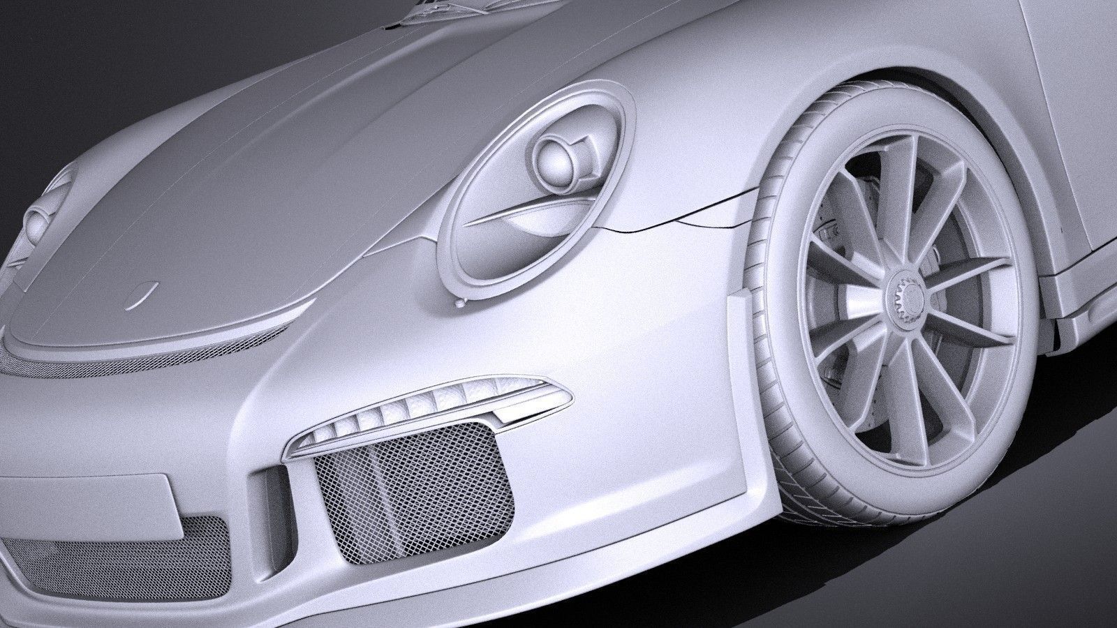 Porsche 911 R 2017 3D model_9