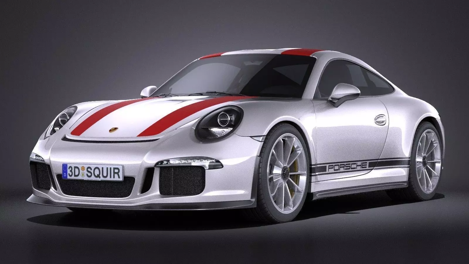Porsche 911 R 2017 3D model_0
