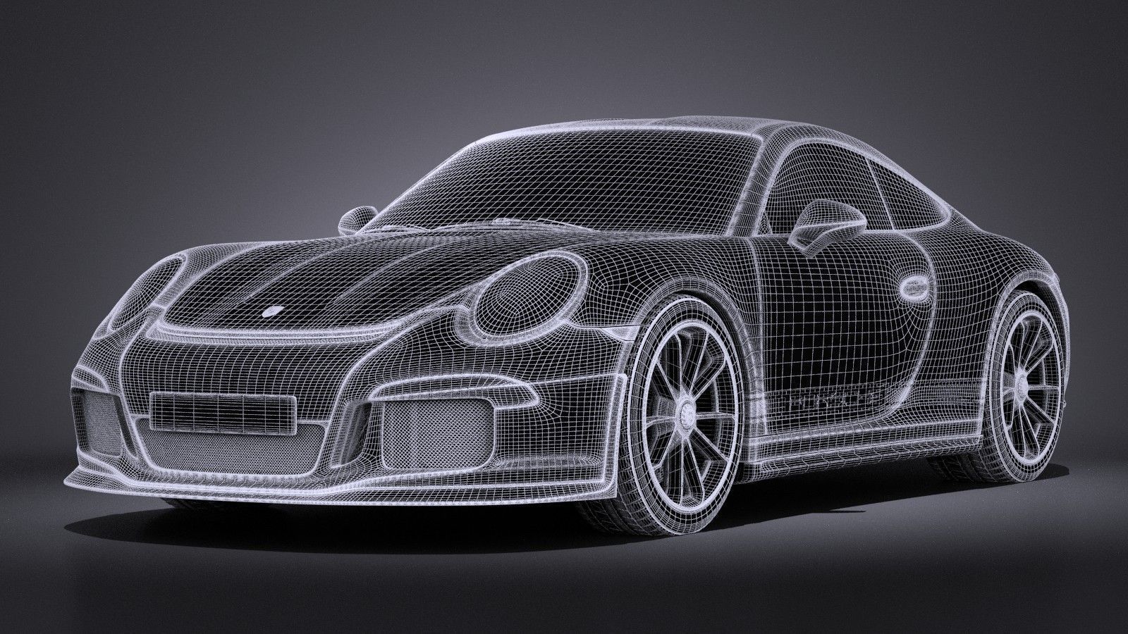 Porsche 911 R 2017 3D model_15