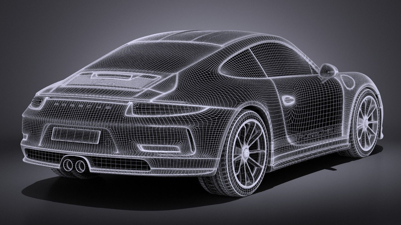 Porsche 911 R 2017 3D model_16