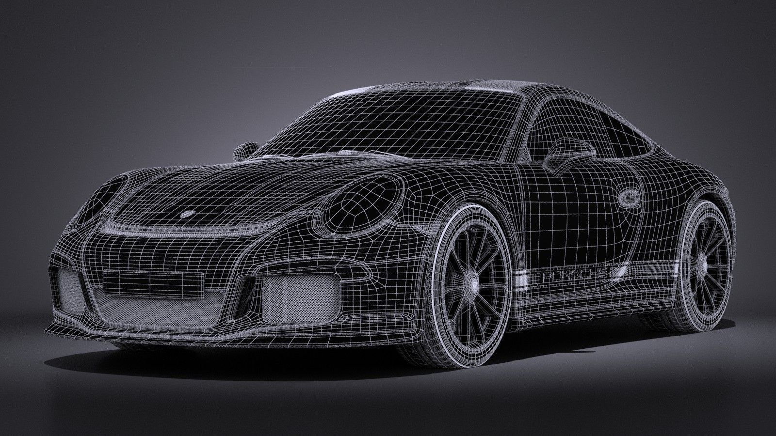 Porsche 911 R 2017 3D model_17
