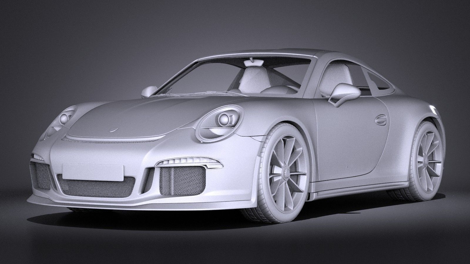 Porsche 911 R 2017 3D model_8