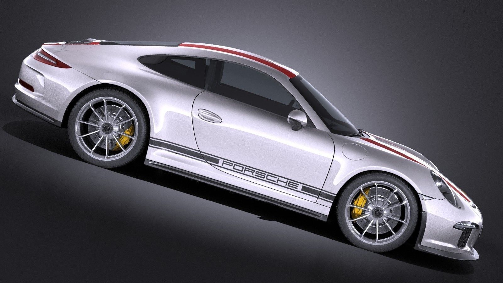 Porsche 911 R 2017 3D model_6