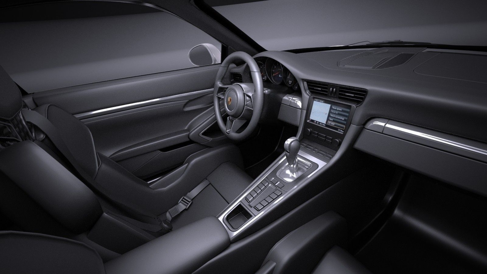 Porsche 911 R 2017 3D model_12