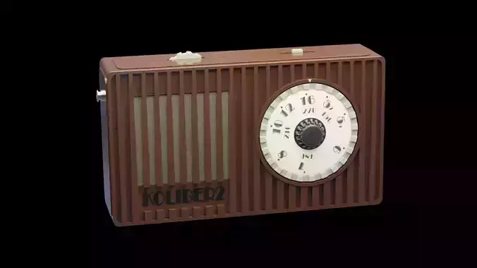 Polish mid-century radio receiver transistor KOLIBER 2 MOT-611