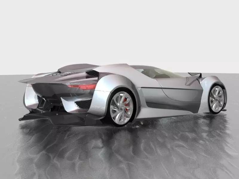 Citroen GT 3D model Low-poly 3D model_0