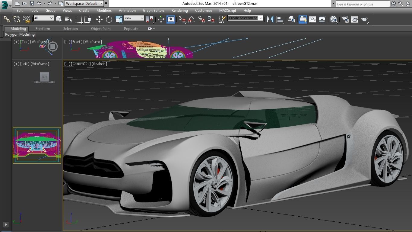 Citroen GT 3D model Low-poly 3D model_4