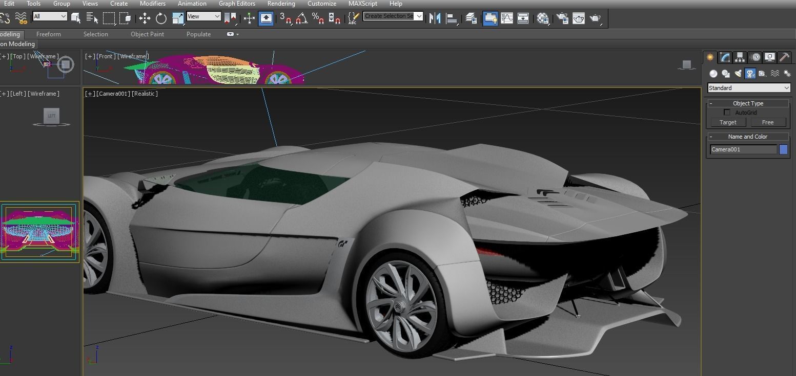 Citroen GT 3D model Low-poly 3D model_3